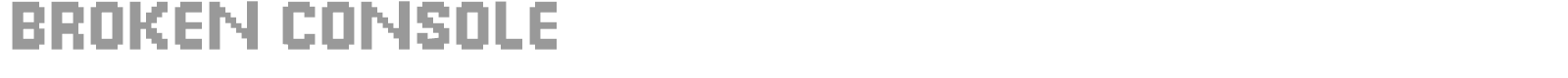 Broken Console font preview